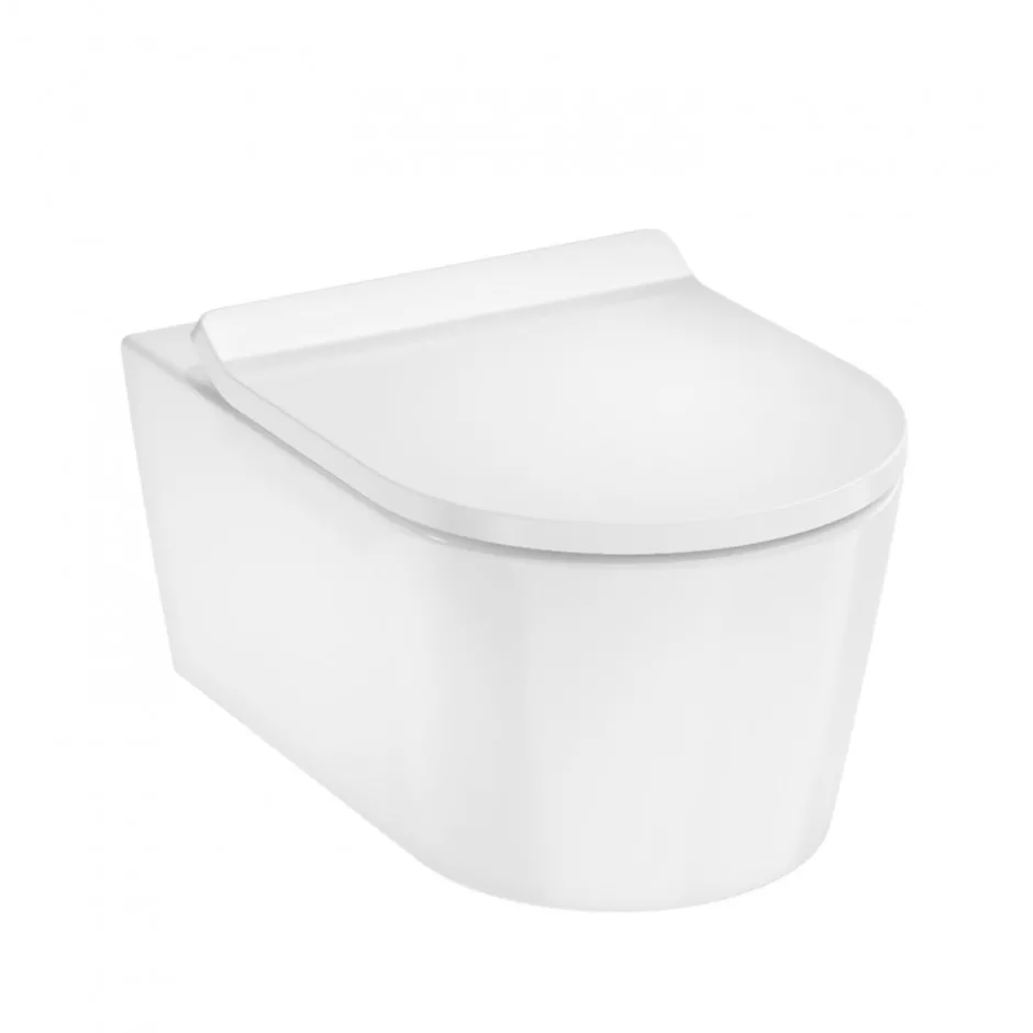 Hansgrohe EluPura S Zestaw Miska wisząca WC 54cm bezrantowa + Deska w/o 61114450+60112450