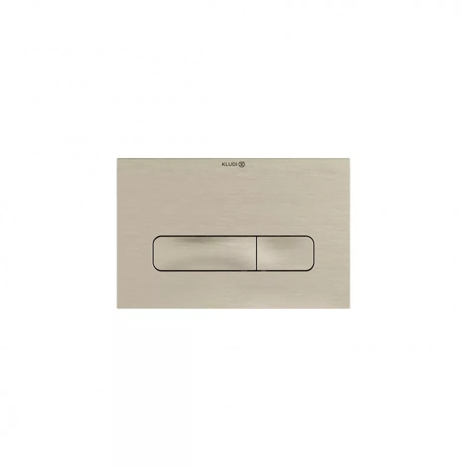 Kludi Unifix przycisk spłukujący do WC, prostokątne przyciski, pasuje do Kludi Unifix, nikiel szczotkowany