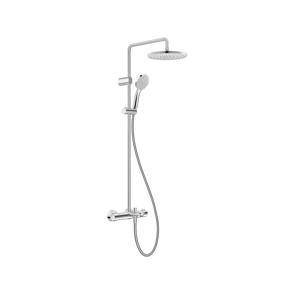 Duravit zestaw prysznicowy wannowy termostat deszczownica 25 chrom