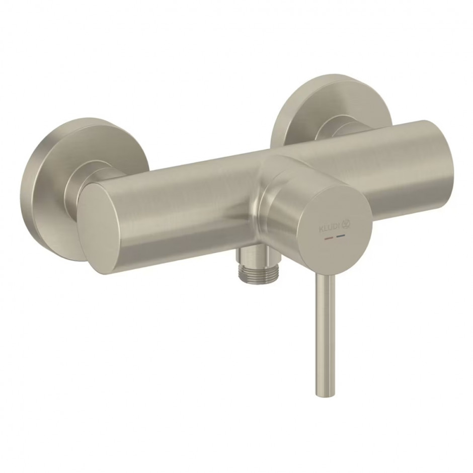 Kludi Bozz jednouchwytowa bateria natryskowa, nikiel szczotkowany