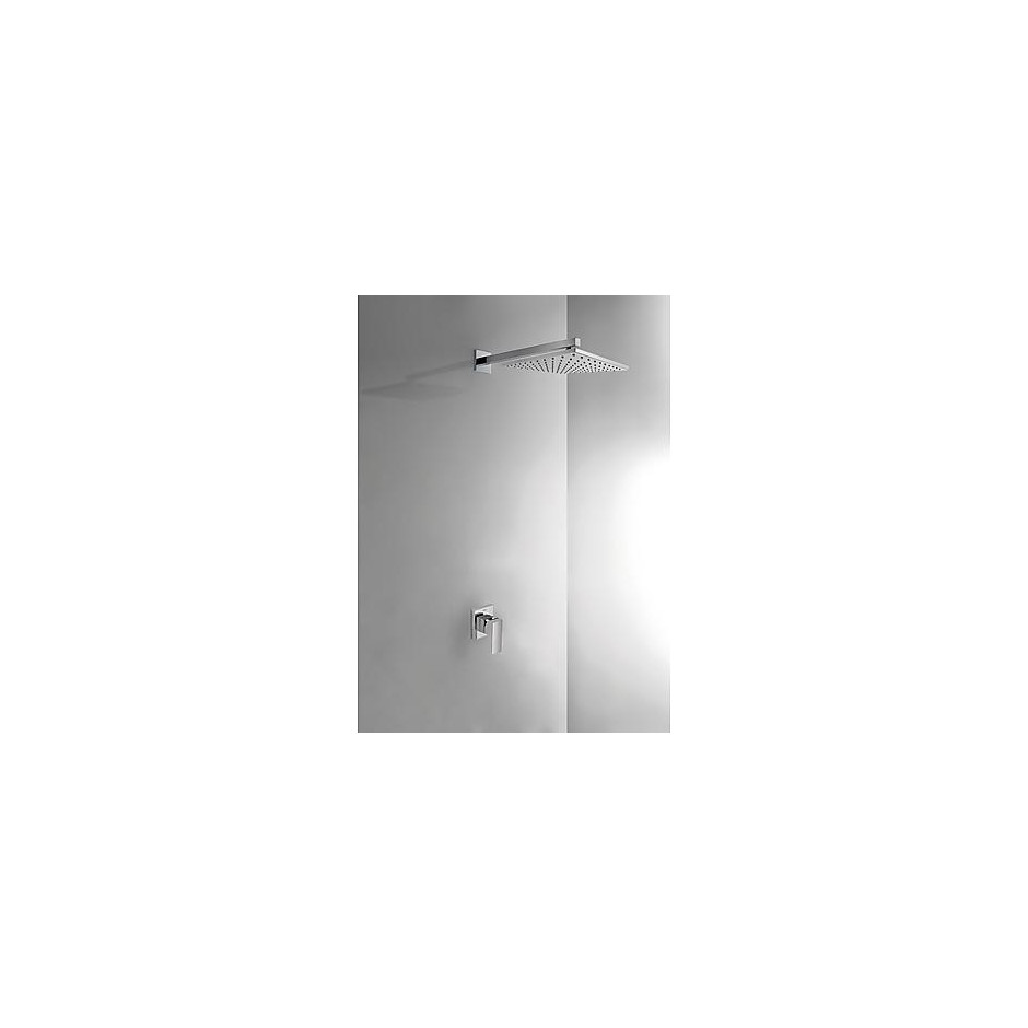 Tres Cuadro-Tres kompletny zestaw prysznicowy podtynkowy deszczownica 300x300 mm chrom - 389174_O1