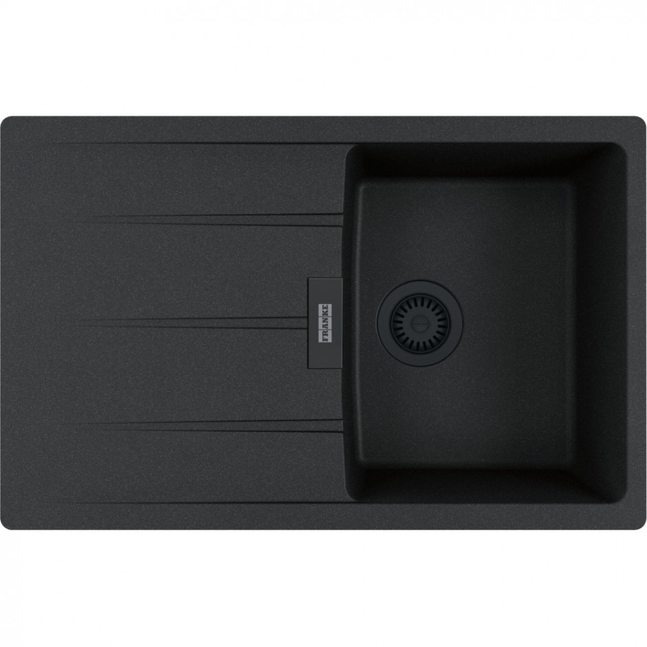 Zlewozmywak wbudowywany Fragranite Centro CNG 611-78 Onyx / Czarny odpływ