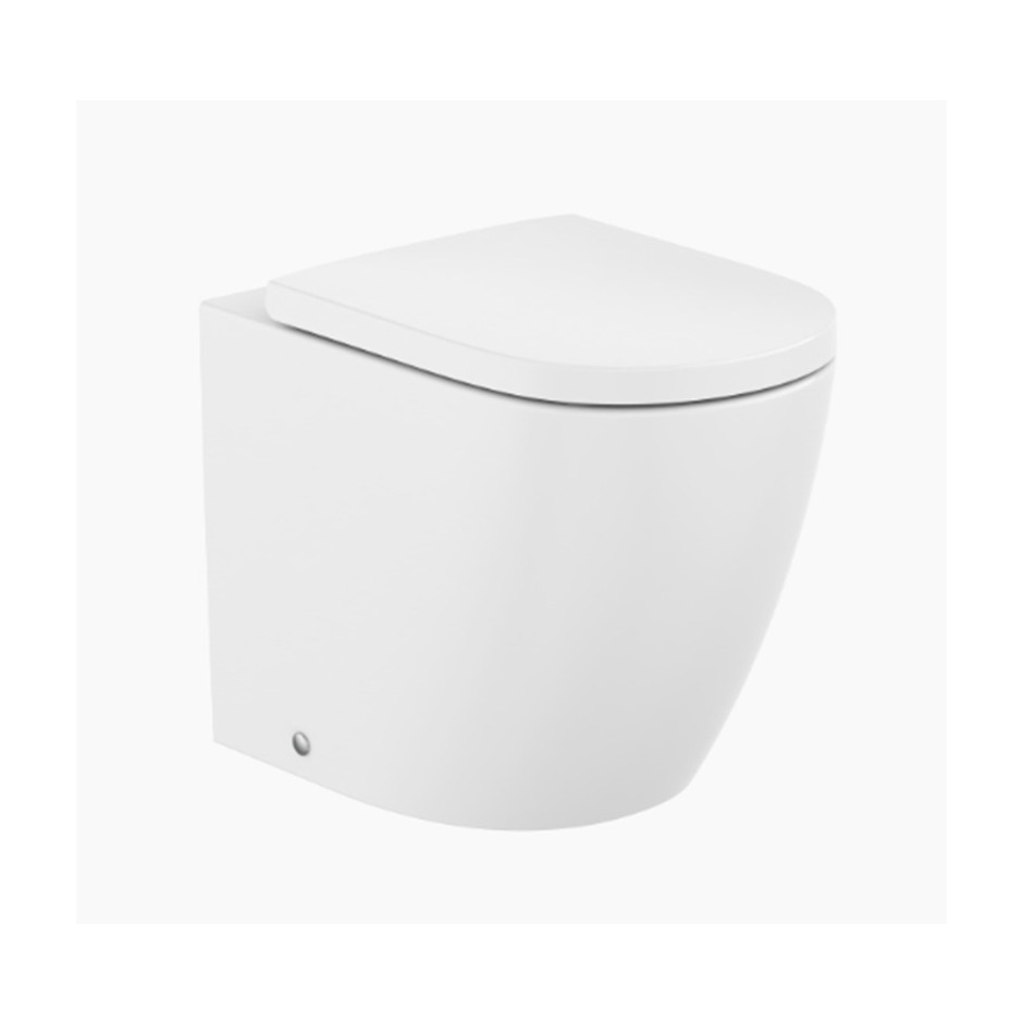 Roca Rimless Vortex Technology Roca Meridian Miska Wc Stojąca Rimless Vortex 54 cm Biały Połysk ...