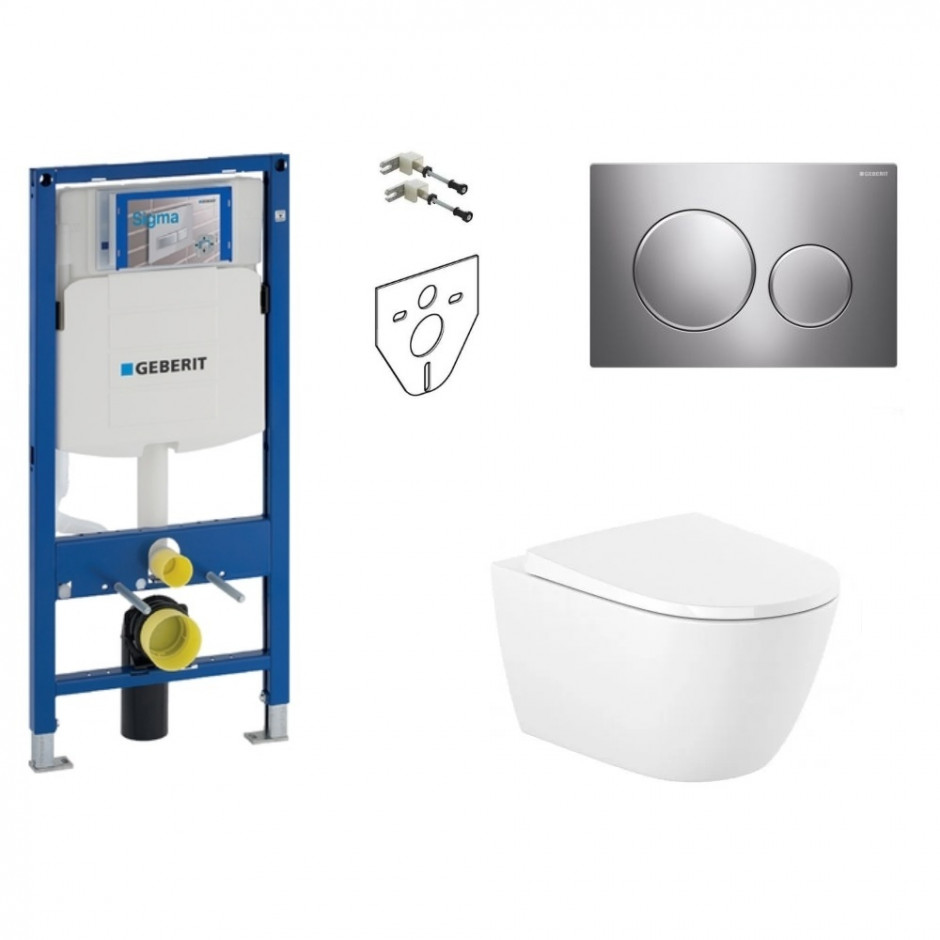 Geberit Zestaw Roca Ona  Stelaż z miską wc, deską w/o(111.320.00.6 + A34668C000 +115.882.KH.1)