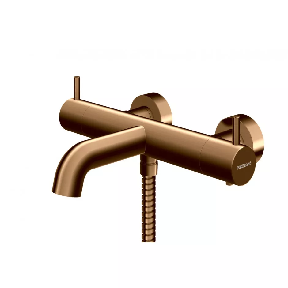 Kohlman Axel Brushed Copper Bateria wannowo-prysznicowa termostatyczna