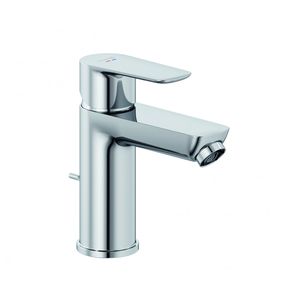 Kludi X0 bateria umywalkowa 100 z zestawem odpływowym chrom