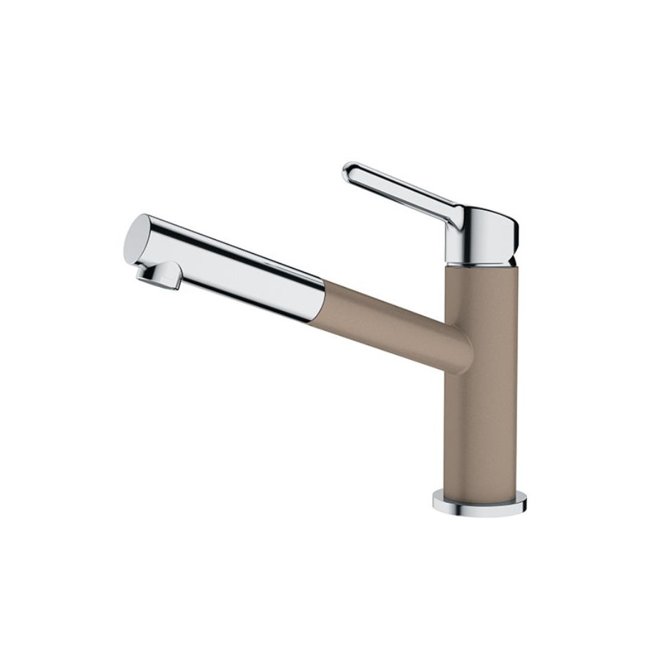 Franke Orbit Bateria kuchenna z wyciąganą wylewką Cappuccino/ Chrom - 830043_O1