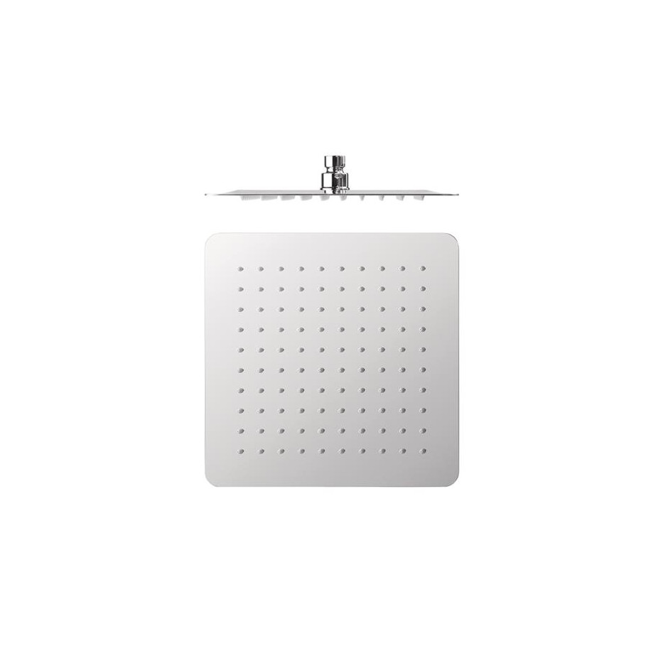 Tres Deszczownica sufitowa kwadratowa z kolankiem 20x20 cm chrom - 824029_O1