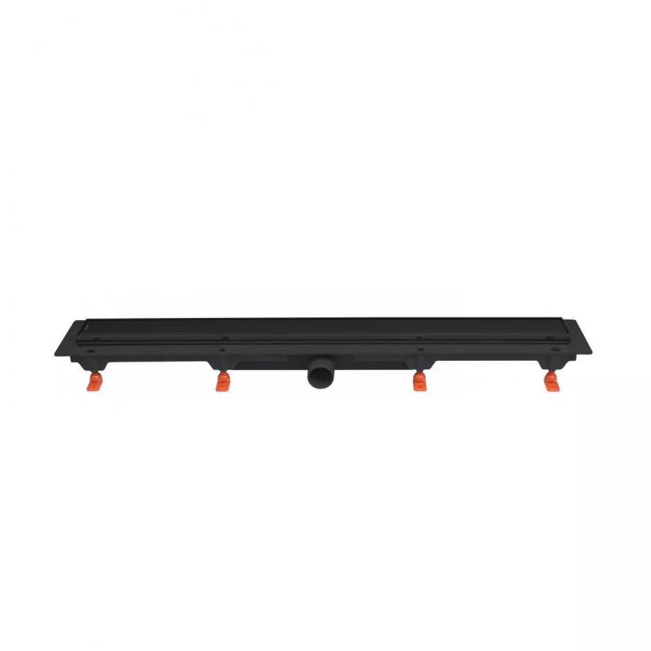 Werit JomoTech Exclusive 40 Odpływ liniowy 85 cm z maskownicą 2-stronną Flis czarny mat - 828290_O1
