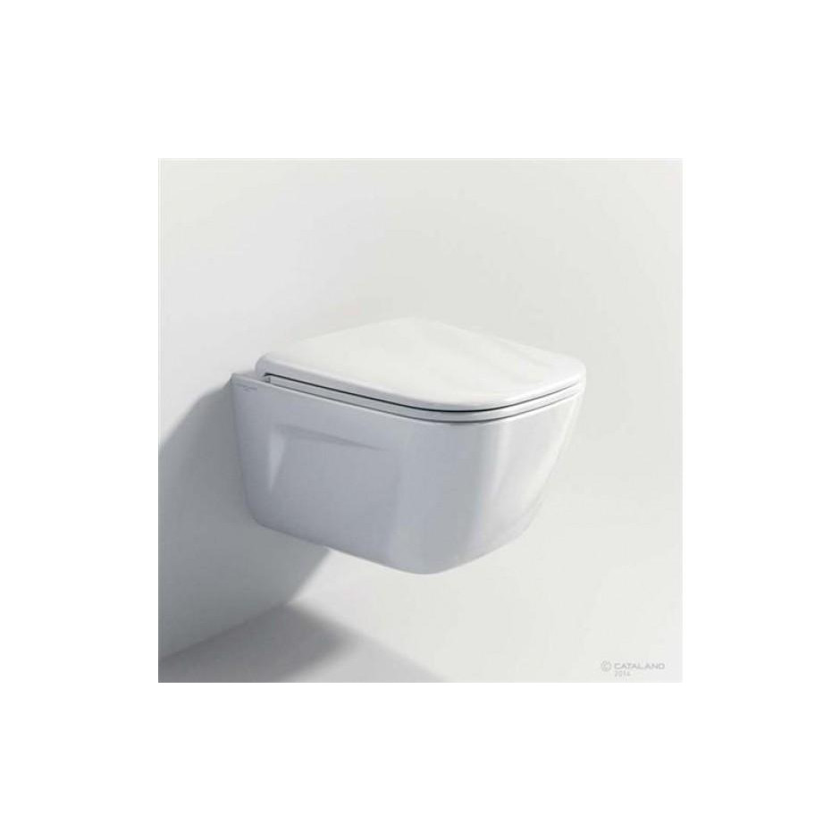 Catalano New Light Zestaw Miska WC wisząca bezrantowa z śrubami moc. z deską sedesową wolnoopadającą (1VSLIR00+5LIFRF00) - 686752_O4