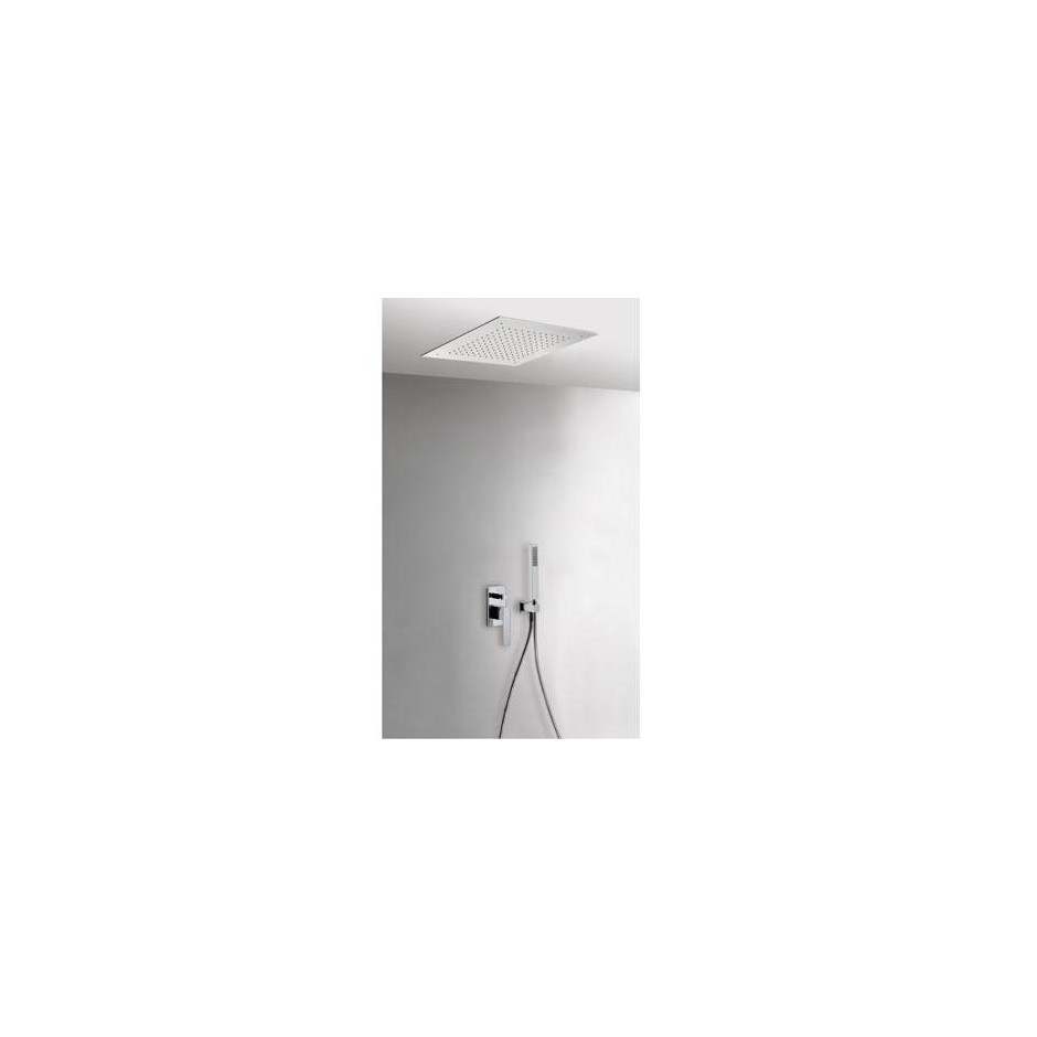 Tres Slim Exclusive kompletny zestaw prysznicowy podtynkowy deszczownica 380x380 mm chrom - 525470_O1