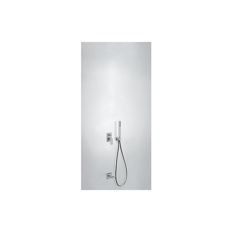 Tres Project kompletny zestaw wannowo-prysznicowy podtynkowy z zestawem punktowym wylewka stalowy - 745581_O1