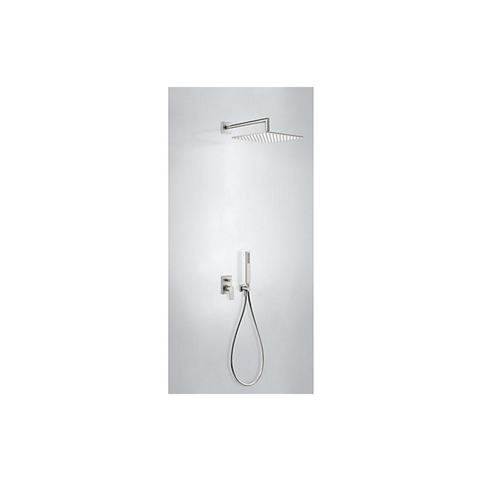 Tres Project kompletny zestaw prysznicowy podtynkowy deszczownica 300x300 mm stalowy - 740116_O1