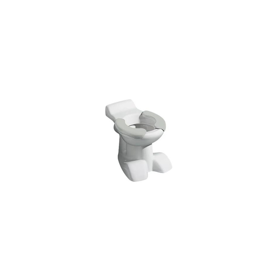 Geberit Bambini miska WC stojąca, dekoracyjne nóżki, biała siedzisko szare - 26181_O1