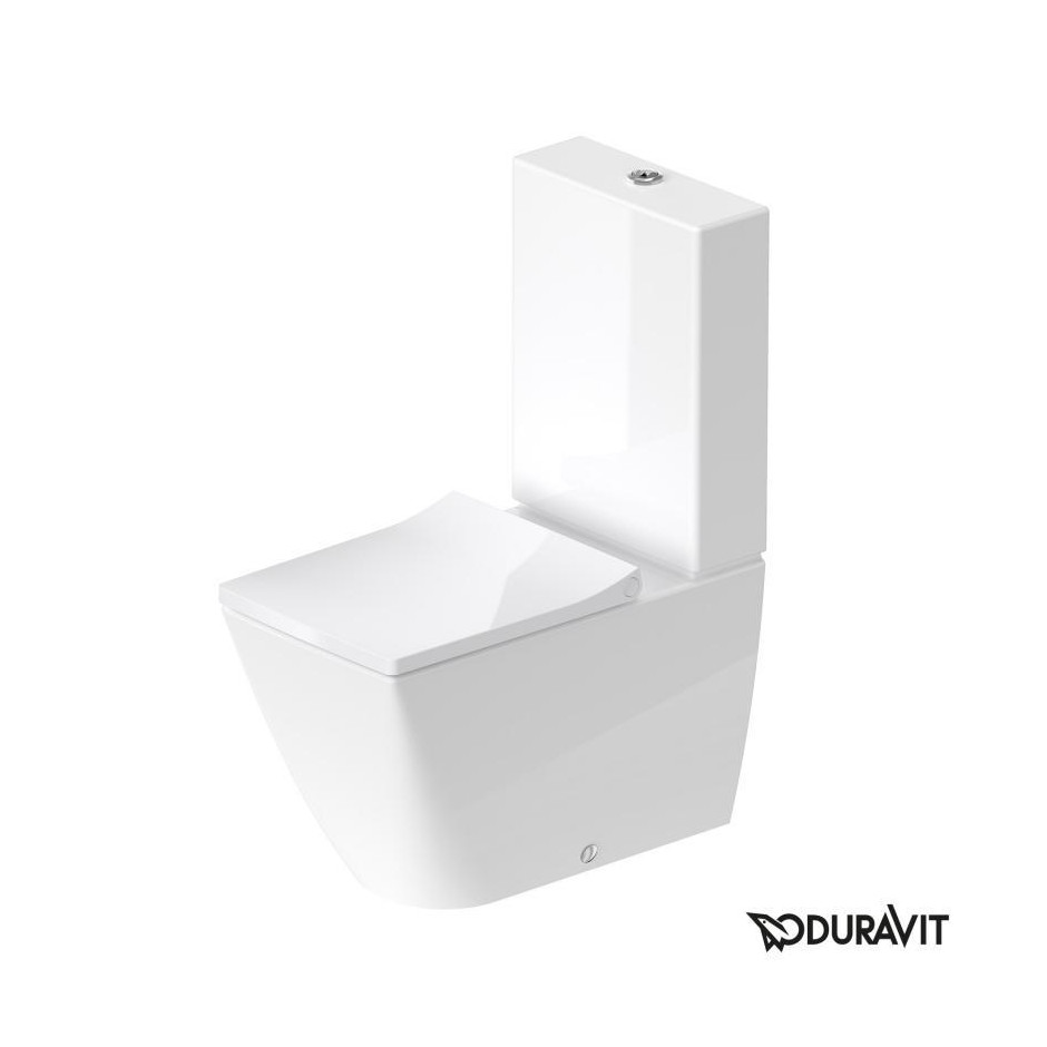 Duravit Viu Miska WC kompaktowa Rimless biały - 793434_O1