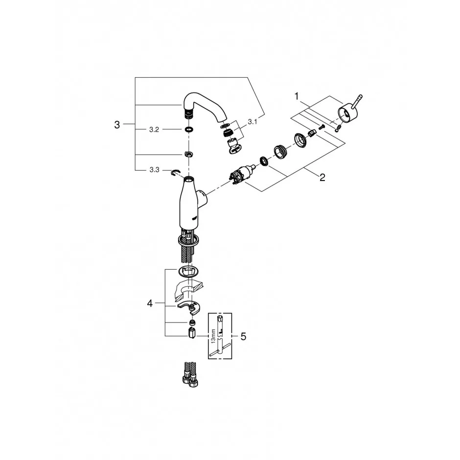 Grohe Essence bateria umywalkowa chrom - 558574_T2