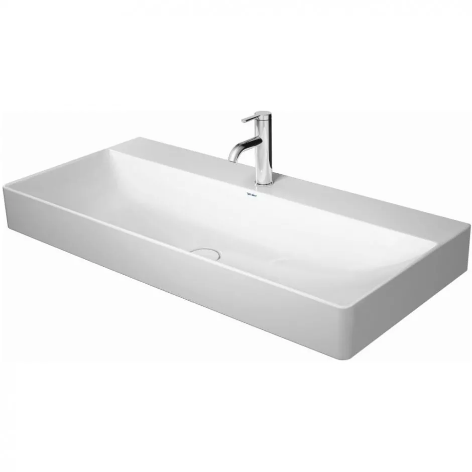 Duravit DuraSquare Umywalka wisząca / nablatowa b/przelewu 100x47 biała - 739475_O1