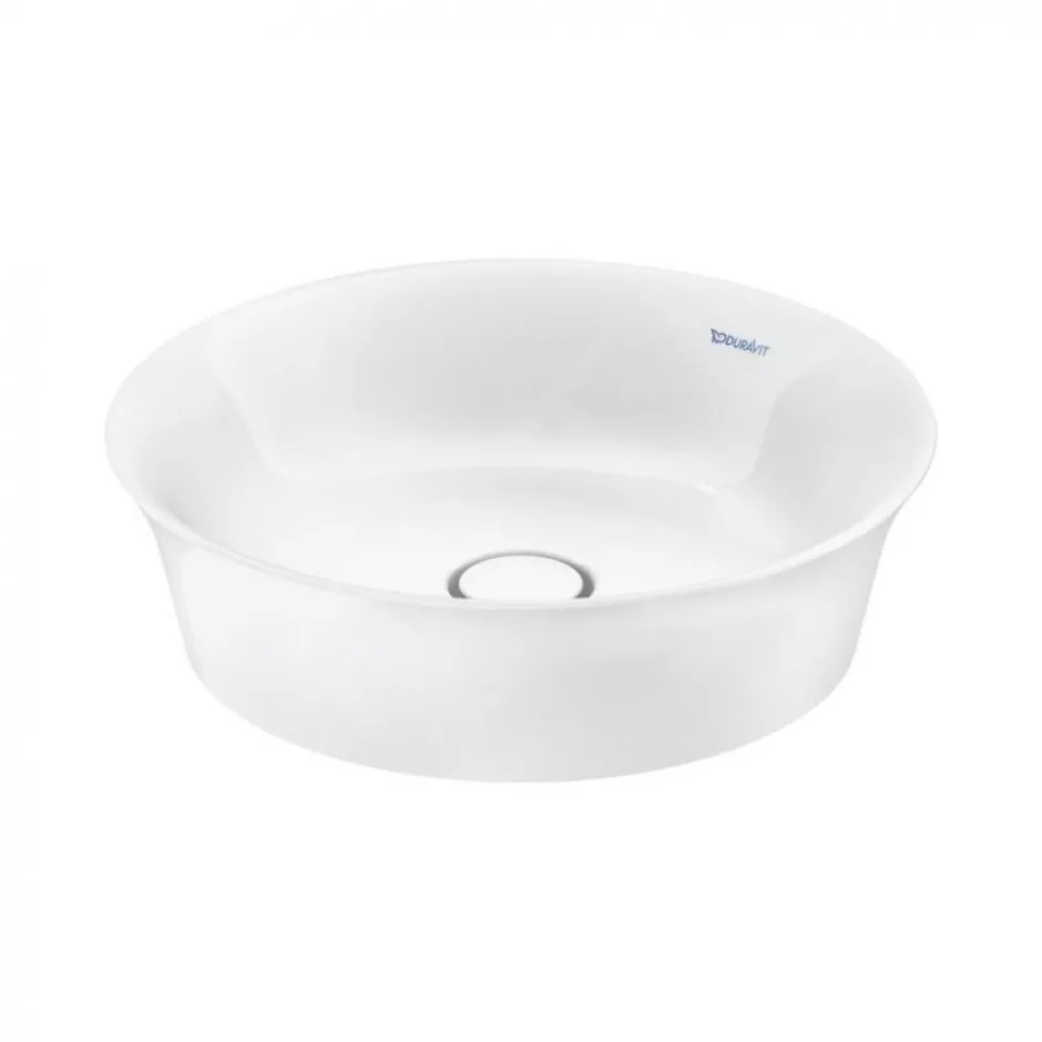 Duravit White Tulip Umywalka nablatowa okrągła 43 cm WonderGliss biały - 829741_O1