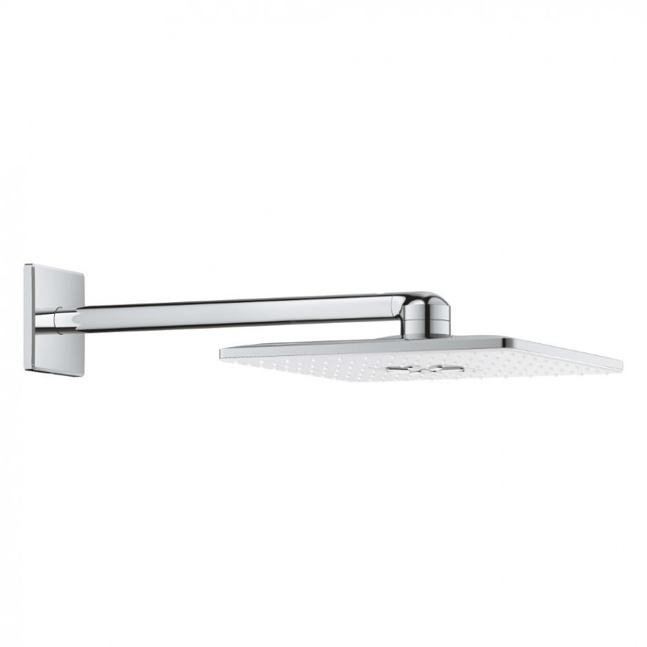 Grohe Rainshower SmartActive 310 Cube Deszczownica z ramieniem 43 cm 2 strumienie moon white - 745216_O1