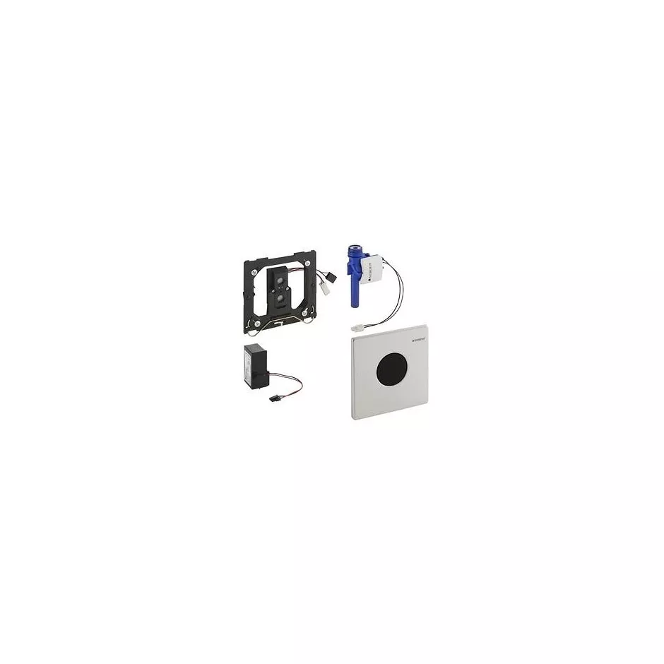 Geberit HyTronic przycisk elektroniczny zawór spłukujący do pisuaru, zasilanie 230V, Mambo, stal nierdz.