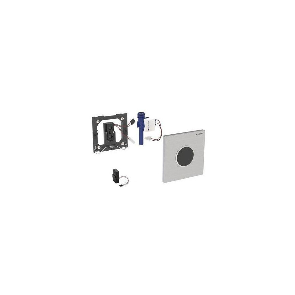 Geberit HyTronic przycisk elektroniczny zawór spłukujący do pisuaru, zasilanie bateryjne, Sigma10, biały-chrom bł.-biały