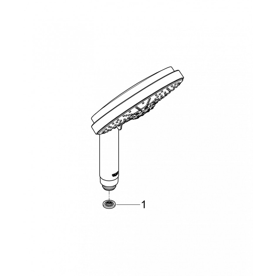 Grohe Rainshower Cosmopolitan słuchawka prysznicowa 160 mm chrom - 20407_T2