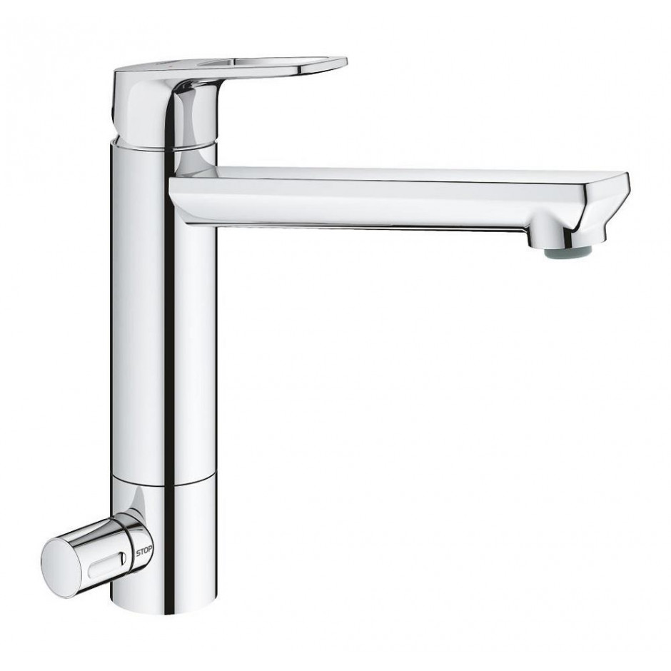 GROHE BauLoop - Jednouchwytowa bateria kuchenna w rozmiarze M z zaworem odcinającym - 820578_O1