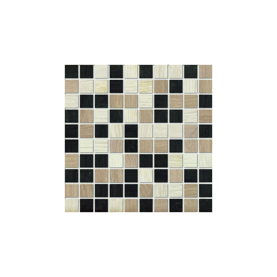 Marazzi Treverk Mozaika 30x30 White/capuccino/black