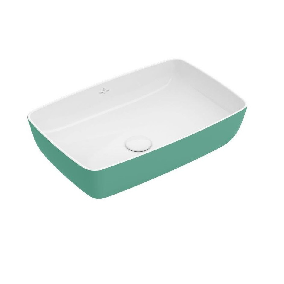 Villeroy & Boch Artis Umywalka stojąca na blacie 58 cm prostokątna, bez miejsca na armaturę, bez przelewu - 687983_O1