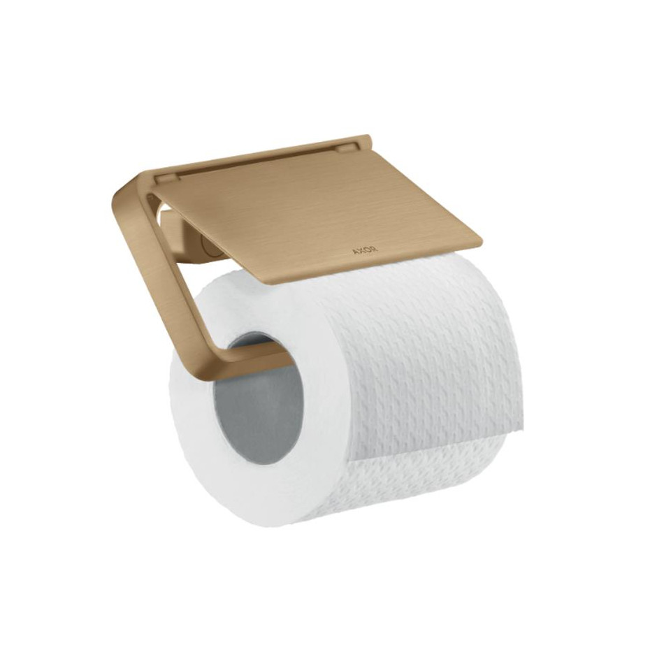 AXOR Universal Softsquare Uchwyt na papier toaletowy z osłoną brąz szczotkowany - 840591_O1