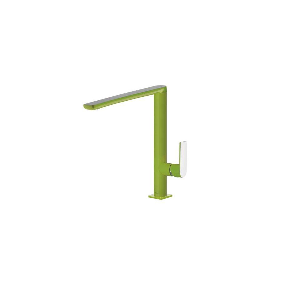 Tres Loft-Colors bateria kuchenna, zlewozmywakowa stojąca zielony chrom