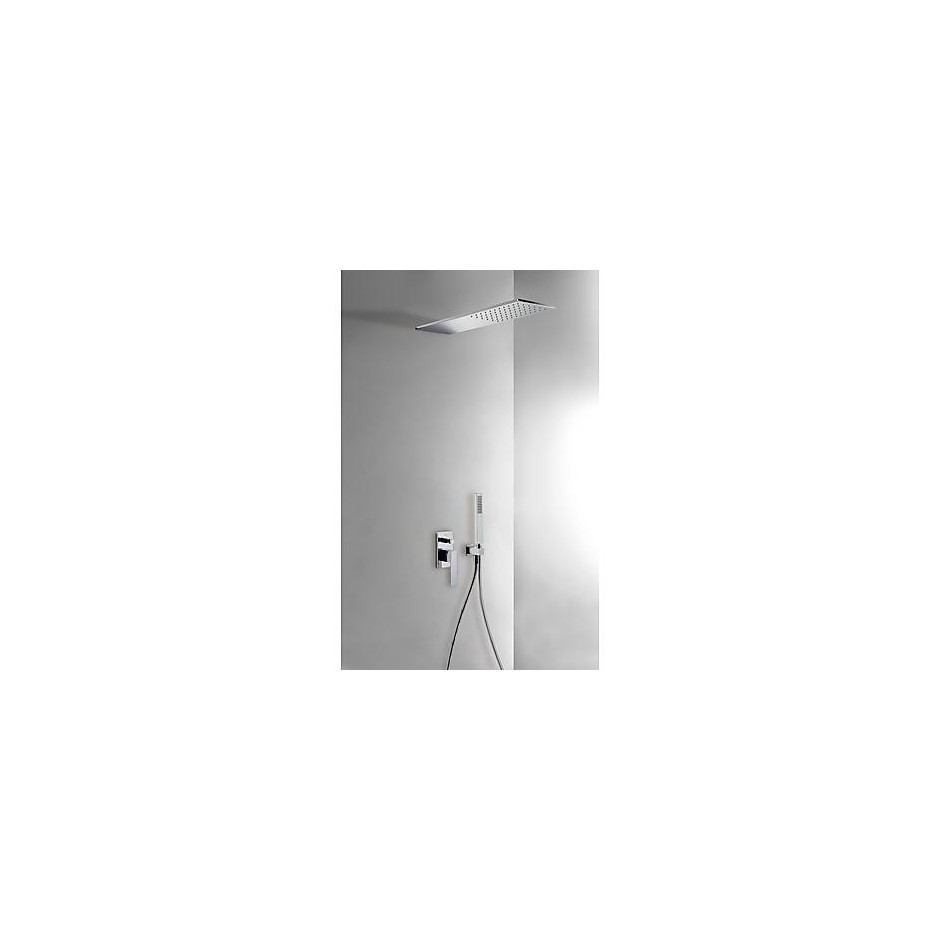 Tres Slim Exclusive kompletny zestaw prysznicowy podtynkowy deszczownica160x550 mm chrom