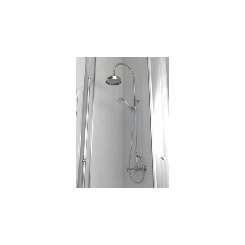 Kerasan Retro zestaw prysznicowy z deszczownicą chrom