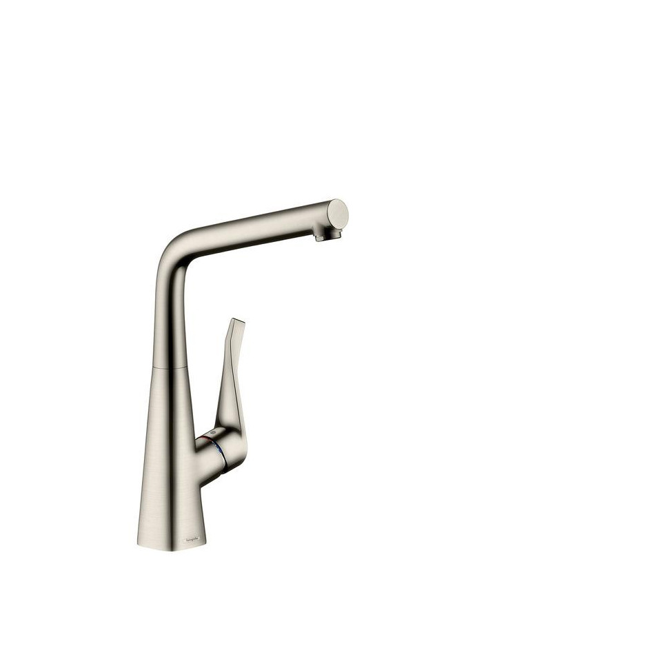 Hansgrohe Metris bateria z obrotową wylewką Stal Szlachetna Finish