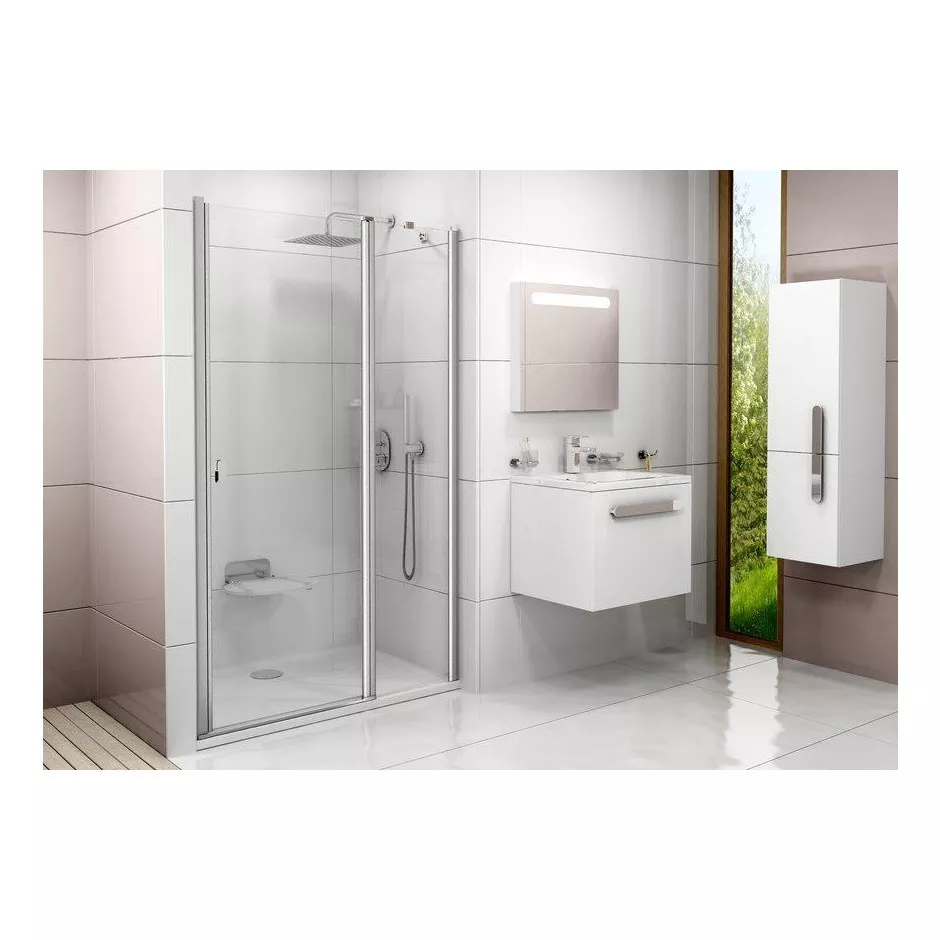Ravak Chrome drzwi prysznicowa CSD2-100 satyna transparent