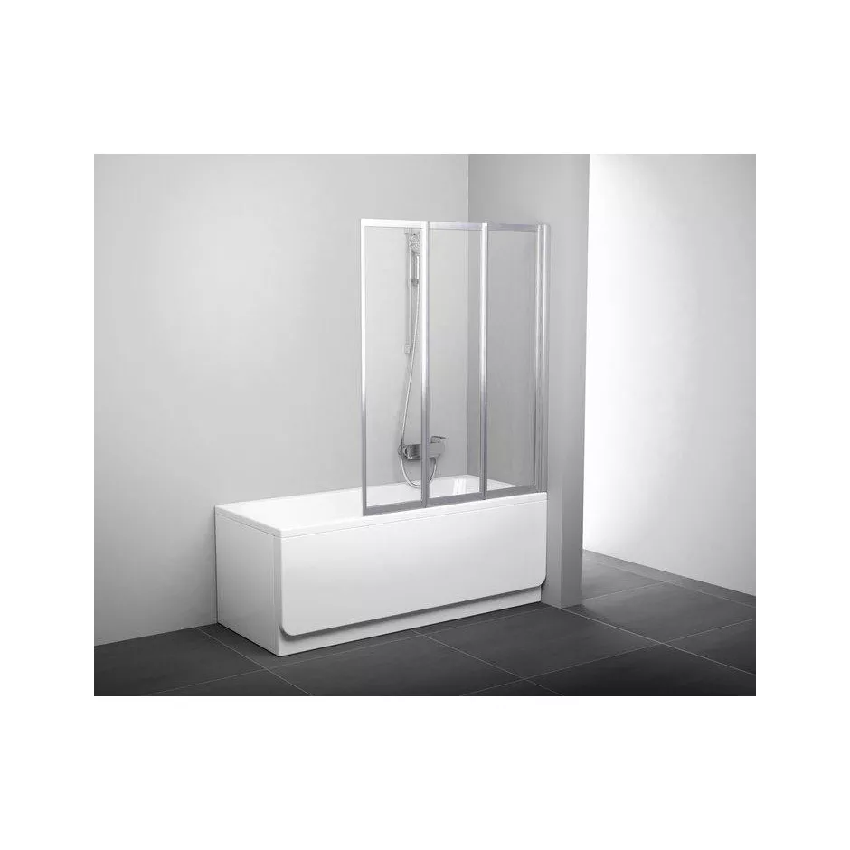 Ravak Supernova parawan nawannowy VS3 130 biała + grape