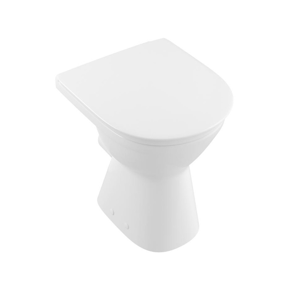 Villeroy & Boch O.novo miska WC stojąca lejowa vita 360 x 480 mm Weiss Alpin AntiBac CeramicPlus - 579881_O1
