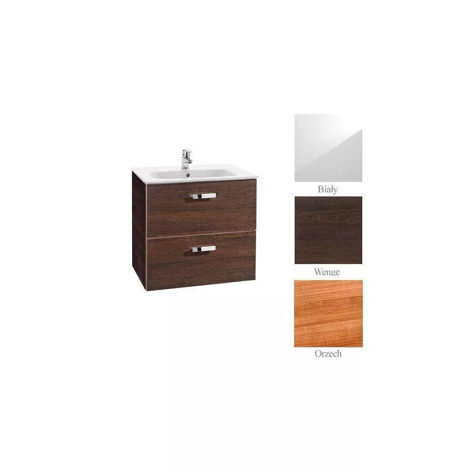 Roca Victoria Basic zestaw łazienkowy Unik z 2 szufladami 60cm (szafka + umywalka) biały