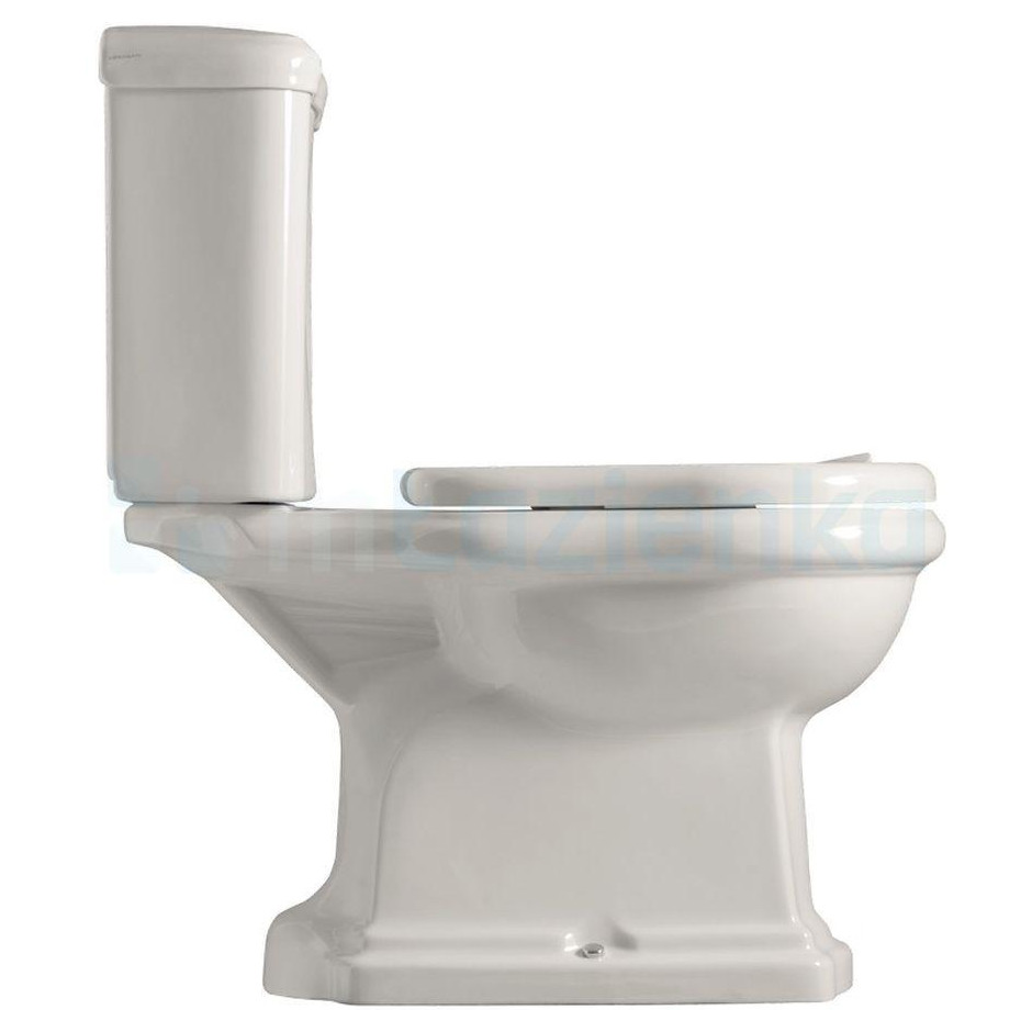 Kerasan Retro kompletny kompakt WC, miska odpływ pion + zbiornik + deska (101201 +108101 +750990 +109001)