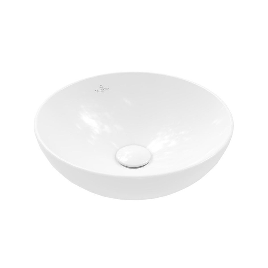 Villeroy & Boch Loop & Friends umywalka stojąca na blacie śr. 38 cm, Weiss Alpin CeramicPlus - 828190_O1