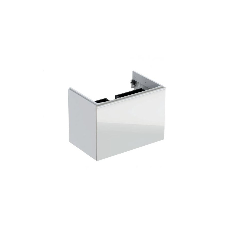Geberit Acanto szafka podumywalkowa 90cm z jedną szufladą i jedną szufladą wewnętrzną, syfon oszczędzający przestrzeń, biała - 779621_O1