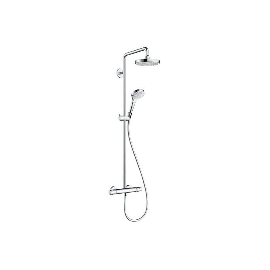 Hansgrohe Komplet prysznicowy z deszczownicą Croma Select S 180 2jet, DN15, biały/chrom