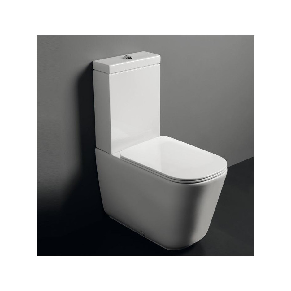 Kerasan Tribeca miska WC do kompaktu stojacy biały - 766005_O1