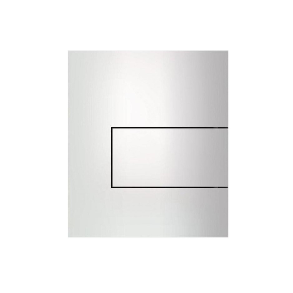 Tece Square przycisk spłukujący z metalu do pisuaru; biały