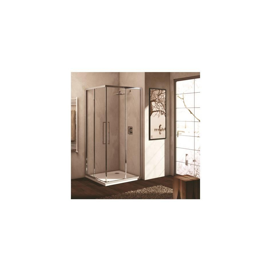 Ideal Standard Kubo drzwi prysznicowe z wejściem narożnym 120cm srebrny