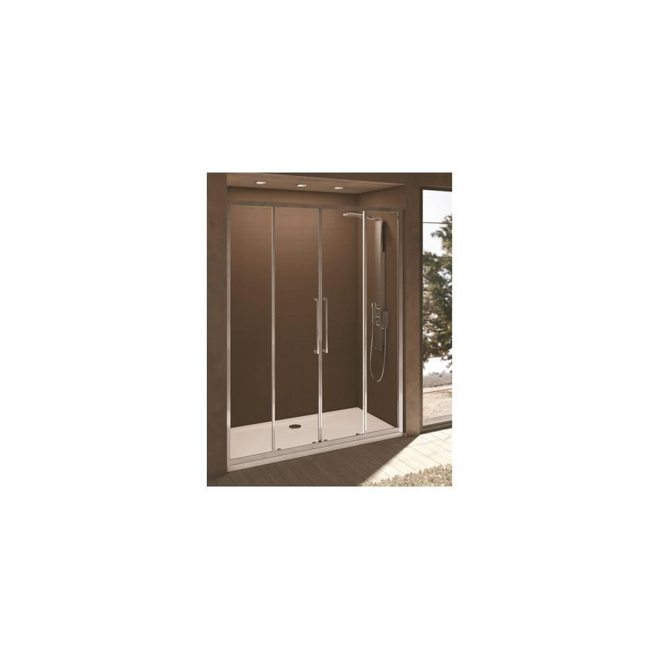 Ideal Standard Kubo drzwi prysznicowe podwójne przesuwne 130cm srebrny