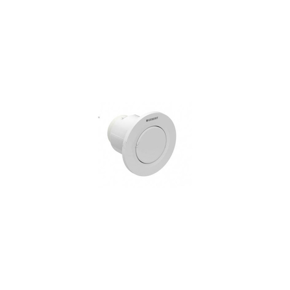 Geberit HyTouch pneumatyczny przycisk uruchamiający WC Typ 01, ręczny, podtynkowy, Sigma 8cm, pojedynczy, biały