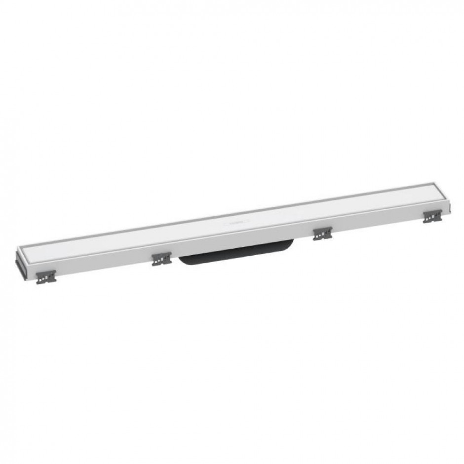 Hansgrohe RainDrain Match Element zewnętrzny odpływu ze stelażem o regulowanej wysokości 70 cm biały mat - 828884_O1