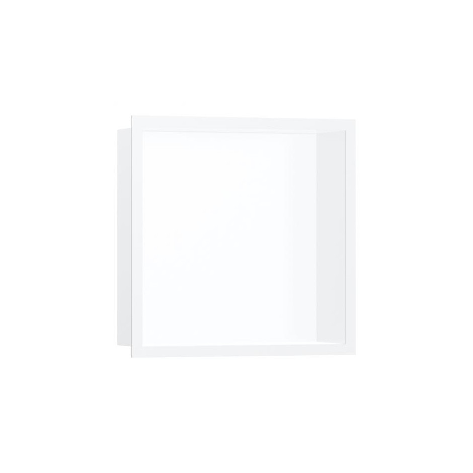 Hansgrohe XtraStoris Individual Wnęka ścienna biały matowy z ozdobną ramą 30 x 30 x 10 cm biały matowy - 829052_O1