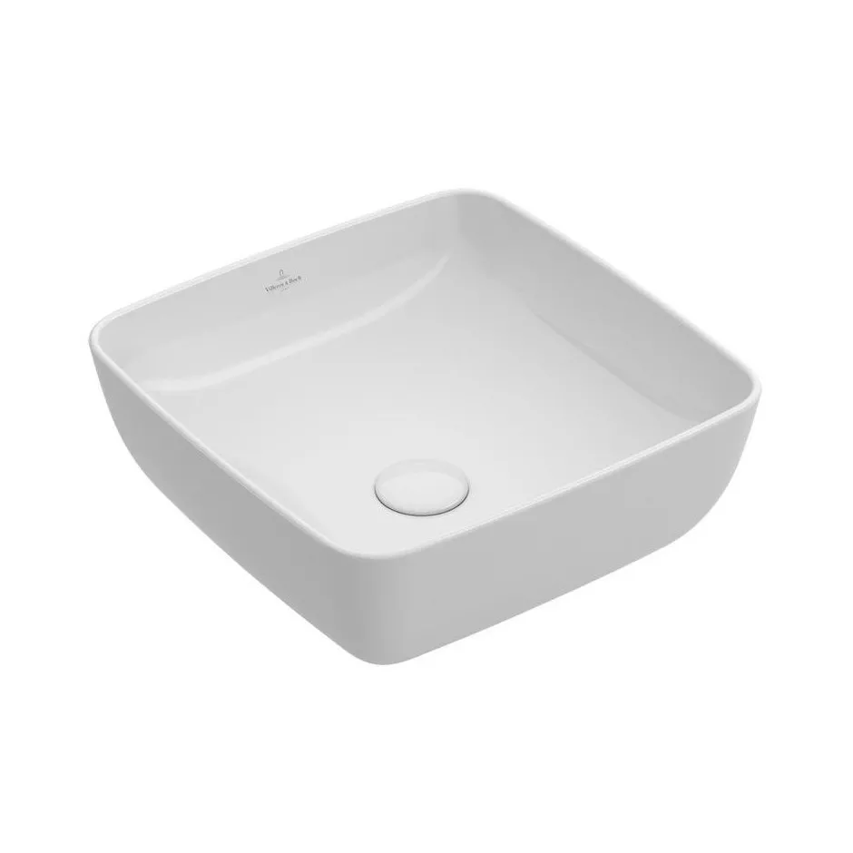 Villeroy & Boch Artis Umywalka stojąca na blacie bez przel. 410 x 410 mm Weiss Alpin